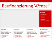 Tablet Screenshot of baufinanzierung-wenzel.de